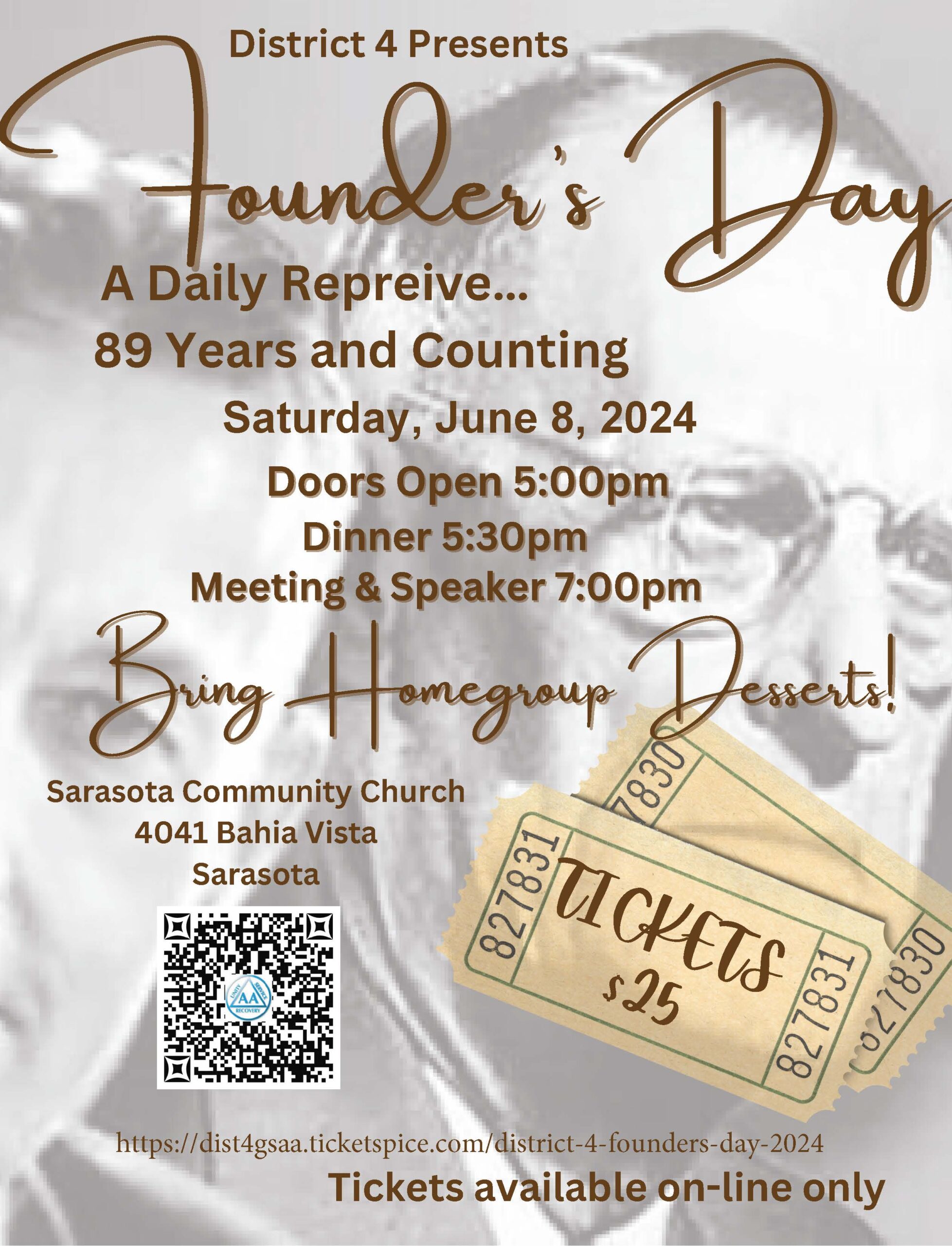 Celebrating Founder’s Day 2024! Alcoholics Anonymous District 4